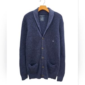 American Eagle Outfitters Marled Shawl Knit Cardigan Button Sweater Mens Sz LT